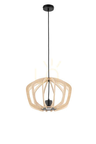 Sprawdź Lampa wisząca Sigma Summer drewno czarna 1xGU10 40 cm 40925