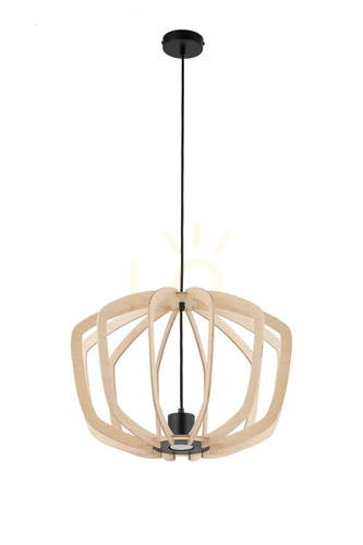 Sprawdź Lampa wisząca Sigma Summer 1xGU10 drewno czarna 50 cm 40926