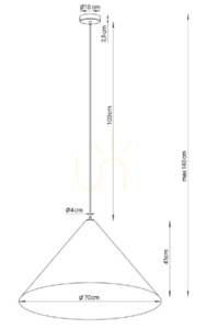 Lampa wisząca Sigma VESUVIO 3xE27 czarno-złota 70 cm 41038 3 Lampa wisząca Sigma VESUVIO 3xE27 czarno-złota 70 cm 41038 small 3