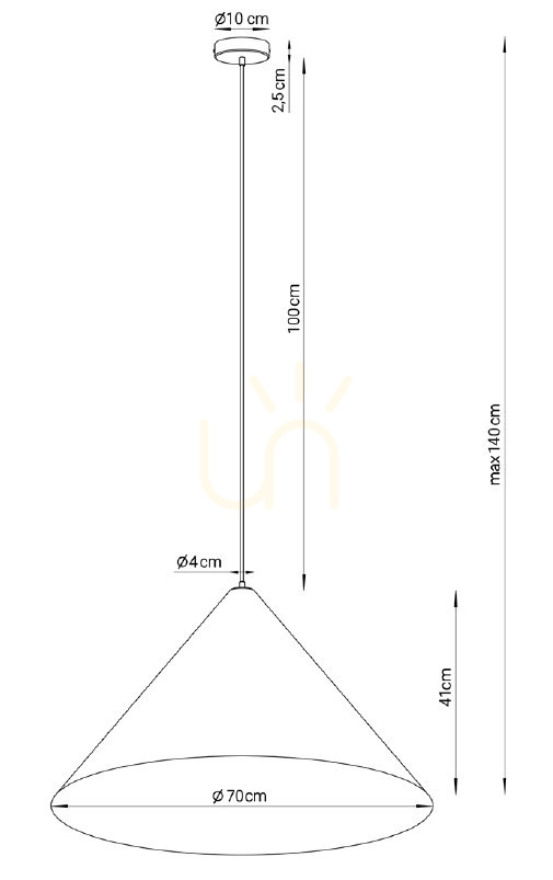 Wyświetl Lampa wisząca Sigma VESUVIO 3xE27 czarno-złota 70 cm 41038 Lampa wisząca Sigma VESUVIO 3xE27 czarno-złota 70 cm 41038