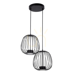 Lampa wisząca Sigma Bell Plus 2xGX53 czarna 41100 small 0