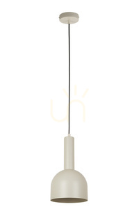 Lampa wisząca Sigma VITRUM 1xE27 szary beż 17 cm stal 41104 small 0