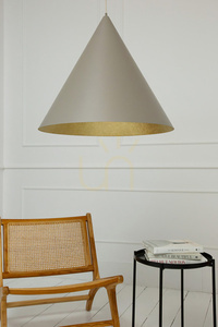 Lampa wisząca Sigma VESUVIO 3xE27 taupe złota 77 cm SKU 41060 small 0
