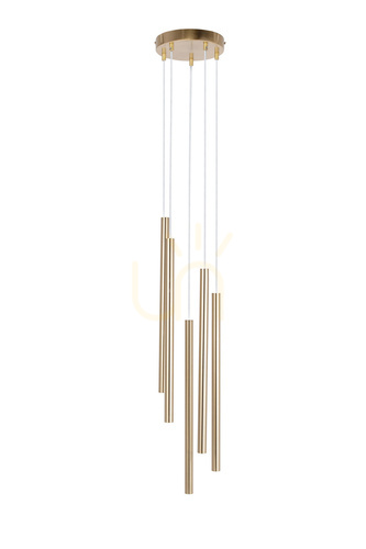 Sprawdź Lampa wisząca Sigma SOPEL LUX 5xG9 złoty szczotkowany 40959