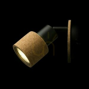 Lampa Natynkowa Astra ścienna Korek/Czarna 230 V Led Gu10 4.5 W small 2