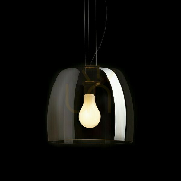 Obejrzyj Lampa Wisząca Orlando 35 Szkło Przydymione/Czarna 230 V Led E27 24 W Lampa Wisząca Orlando 35 Szkło Przydymione/Czarna 230 V Led E27 24 W