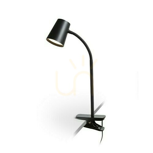 Sprawdź Lampka Na Biurko Verina Dimm Klipsie Czarna 230 V Led 4.5 W 100° 3000 K
