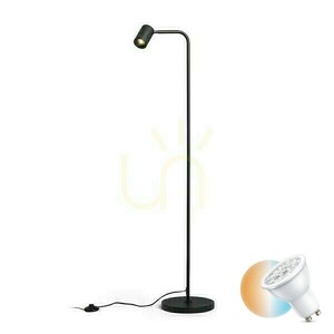Lampa podłogowa Rendl FLYNN I czarna GU10 9 W small 0