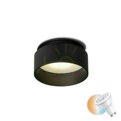 Sprawdź Oczko Sufitowe Tord Wpuszczana Czarna 230 V Led Gu10 9 W