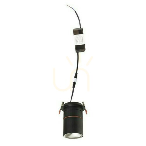 Sprawdź Oczko Sufitowe Augusta Wpuszczana Czarna Chrom 230 V Led 12 W 36° 3000 K