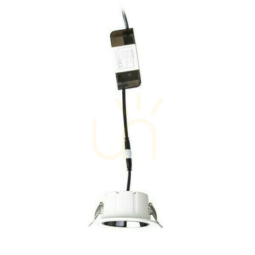 Sprawdź Oprawa Wpuszczana Ansel Biała Czarny Chrom 230 V Led 12 W 60° 3000 K