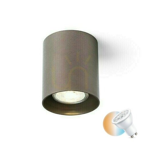 Sprawdź Downlight Mantova I Sufitowa Brąz Szczotkowany 230 V Led Gu10 7 W