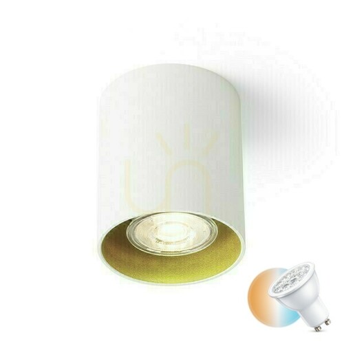 Sprawdź Downlight Mantova I Sufitowa Biała/Perłowo Złota 230 V Led Gu10 7 W
