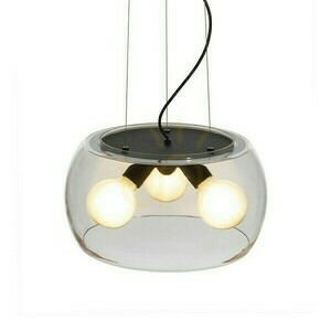 Lampa Wisząca Amanda Czarna Matowa Szkło Przezroczyste 230 V Led E27 3x15 W 2 Lampa Wisząca Amanda Czarna Matowa Szkło Przezroczyste 230 V Led E27 3x15 W small 2