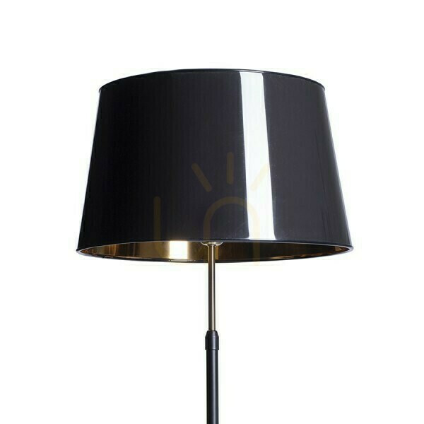 Pokaż Podstawa lampy podłogowej RENDL EMMETT czarna / stary mosiądz E27 15W 230V Podstawa lampy podłogowej RENDL EMMETT czarna / stary mosiądz E27 15W 230V
