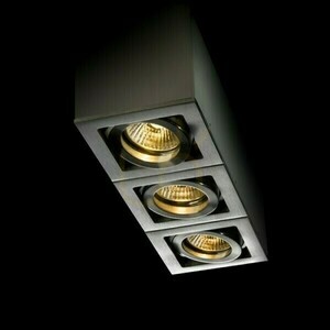 Downlight Berit Iii Sufitowa Aluminium 230 V Gu10 3x50 W small 1