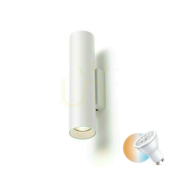 Sprawdź Kinkiet Luke ścienna Biała 230 V Led Gu10 2x7 W Kinkiet Luke ścienna Biała 230 V Led Gu10 2x7 W