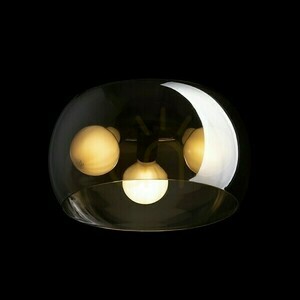 Plafon Amanda Sufitowa Czarna Matowa Szkło Przydymione 230 V Led E27 3x15 W 1 Plafon Amanda Sufitowa Czarna Matowa Szkło Przydymione 230 V Led E27 3x15 W small 1
