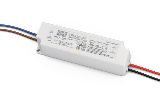 Sprawdź Zasilacz MEAN WELL LPV 24V 20W IP67 Zasilacz MEAN WELL LPV 24V 20W IP67