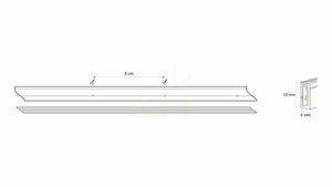 Neon LED Flex 3Y 4x10 140 LED/m 12W/m 24V BLUE, 5m small 1