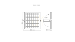 Naświetlacz LED 100W z panelem solarnym NW small 5