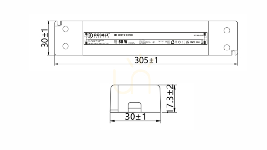 Zobacz Zasilacz LED CobaltElectro PLV 12V 60W IP20 B Zasilacz LED CobaltElectro PLV 12V 60W IP20 B