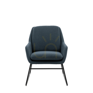 Krzesło Gallery Direct Funton Midnight Blue tapicerowane retro 5059413895173 small 0