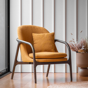 Fotel Gallery Direct Alegra ochra styl Mid-Century dąb small 1