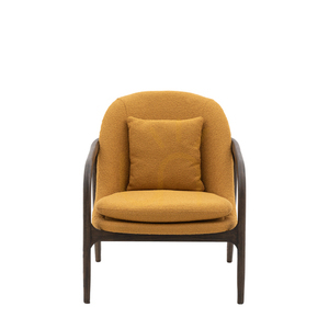 Fotel Gallery Direct Alegra ochra styl Mid-Century dąb small 0