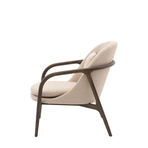 Fotel Gallery Direct Alegra taupe styl Mid-Century dąb 68x84x83 cm small 4