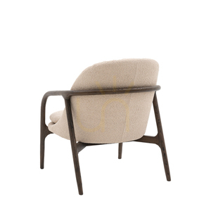 Fotel Gallery Direct Alegra taupe styl Mid-Century dąb 68x84x83 cm small 5