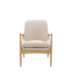 Fotel Gallery Direct Carrera naturalny len dąb 68,5x72x82 cm small 0