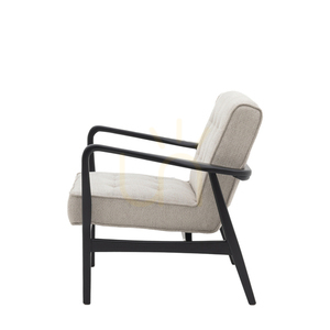 Fotel Gallery Direct Humber naturalny splot dąb czarna rama Mid-Century 690x760x800 mm small 4