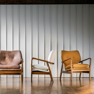 Fotel Gallery Direct Jensen ochra, dębowy styl Mid-Century 73 × 71 × 85 cm small 2