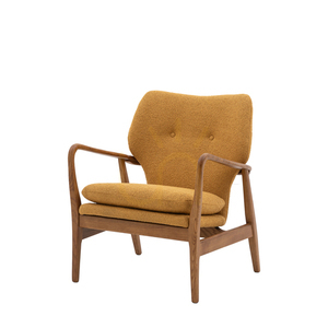 Fotel Gallery Direct Jensen ochra, dębowy styl Mid-Century 73 × 71 × 85 cm small 5
