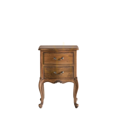 Sprawdź Stolik nocny Chic Weathered z drewna mindy ash 47 × 40 × 69,5 cm – Gallery Direct