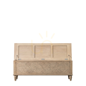 Ławka do przedpokoju Gallery Direct Mustique 130 cm naturalne drewno mindi 1 Ławka do przedpokoju Gallery Direct Mustique 130 cm naturalne drewno mindi small 1