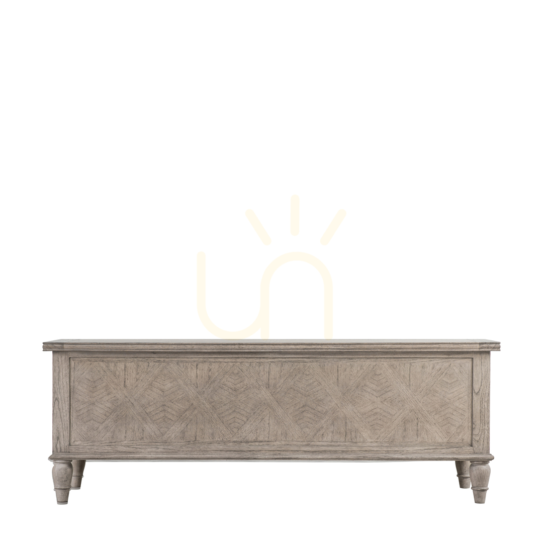 Sprawdź Ławka do przedpokoju Gallery Direct Mustique 130 cm naturalne drewno mindi Ławka do przedpokoju Gallery Direct Mustique 130 cm naturalne drewno mindi