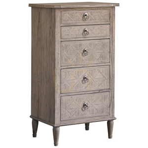 Komoda na bieliznę 5 szuflad Gallery Direct Mustique naturalna Mindy Ash 60x45x115 cm 0 Komoda na bieliznę 5 szuflad Gallery Direct Mustique naturalna Mindy Ash 60x45x115 cm small 0