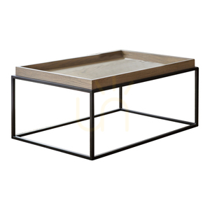 Stolik kawowy Gallery Direct Forden Tray szary 90x60x40 cm MDF metal 3 Stolik kawowy Gallery Direct Forden Tray szary 90x60x40 cm MDF metal small 3