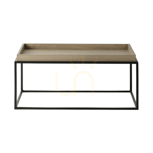 Stolik kawowy Gallery Direct Forden Tray szary 90x60x40 cm MDF metal 0 Stolik kawowy Gallery Direct Forden Tray szary 90x60x40 cm MDF metal small 0