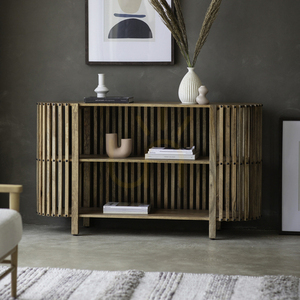 Konsola Gallery Direct Voss 140 cm drewno mango naturalne żelazo small 1