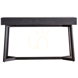 Biurko Gallery Direct Boho Boutique czarne z 2 szufladami 130x50 cm drewno mango small 5