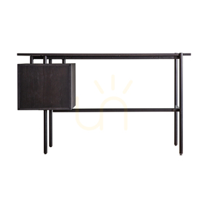 Biurko Gallery Direct Carbury 130x50 cm czarne/naturalne z 2 szufladami 3 Biurko Gallery Direct Carbury 130x50 cm czarne/naturalne z 2 szufladami small 3