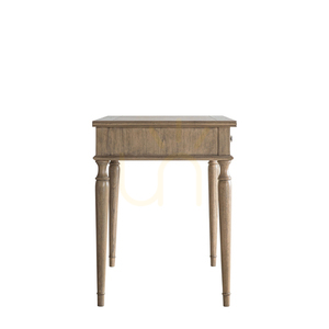 Biurko Gallery Direct Mustique z 2 szufladami naturalne drewno mindi 130x60 cm 4 Biurko Gallery Direct Mustique z 2 szufladami naturalne drewno mindi 130x60 cm small 4