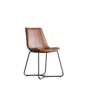 Krzesła do jadalni Gallery Direct Hawking brązowe z ekoskóry, 2 szt. small 5