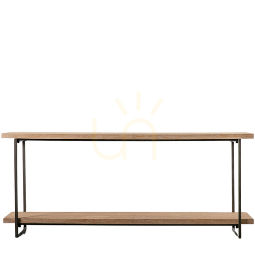 Sprawdź Regał ekspozycyjny Gallery Direct Brogdale 181x40x75 cm czarno-naturalny