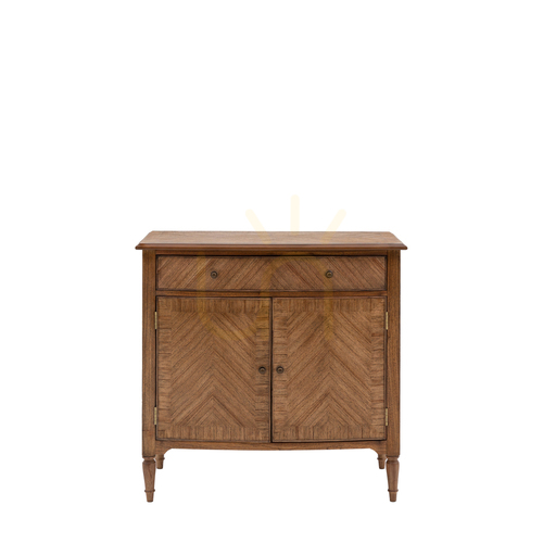 Sprawdź Kredens Gallery Direct Highgrove 2-drzwiowy z szufladą Mindi Peroba 100 cm