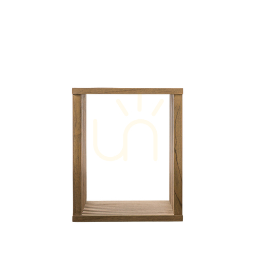 Sprawdź Stolik boczny Gallery Direct Kyoto naturalny z drewna mindi 45x45,3x55 cm