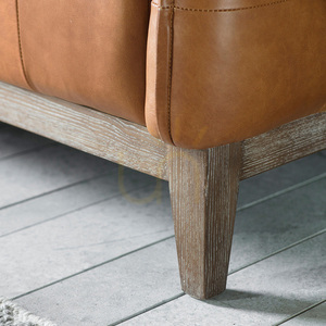 Sofa 3-osobowa Gallery Direct Ecclestone brązowa skórzana vintage 5055999240635 small 2